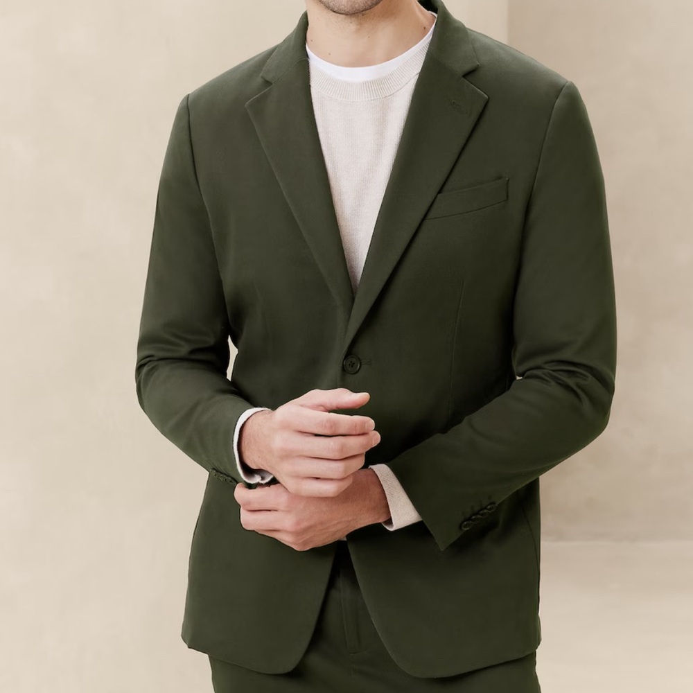 Banana Republic Tailored-Fit Chino Suit Jacket